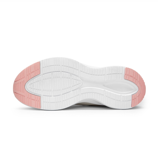  Women's Knitted Lifestyle Walking Sneakers - WHITE - 2